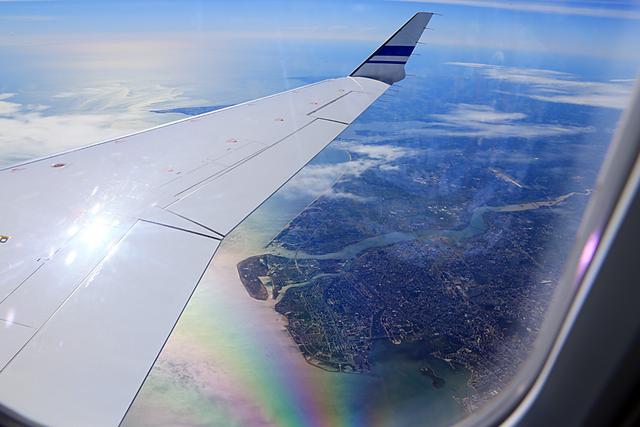 空姐告诉我，这里是江汉平原！