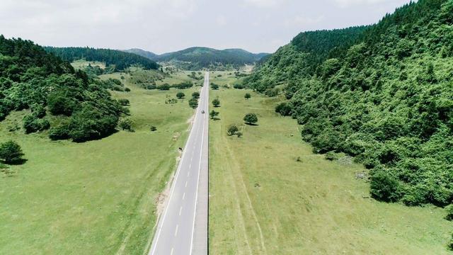 鸟瞰重庆武隆仙女山国家森林公园