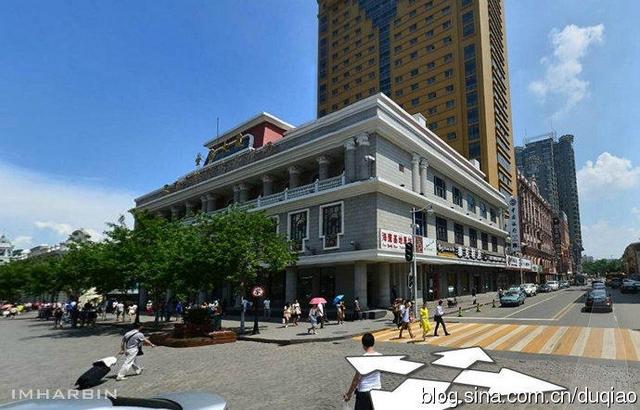 哈尔滨旧影 091-中央大街185号：今金谷大厦