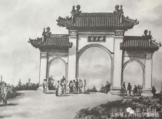 手绘齐齐哈尔建筑旧貌，那么沧桑，你见过吗？