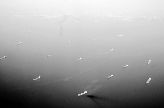 鸟瞰东北水墨画般大地