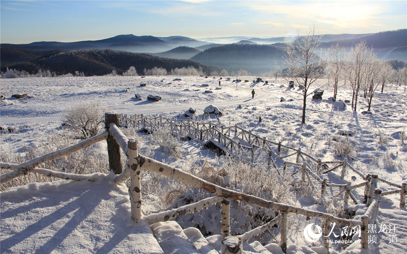 图说龙江：初冬羊草山 云山雾罩显奇观 【8】