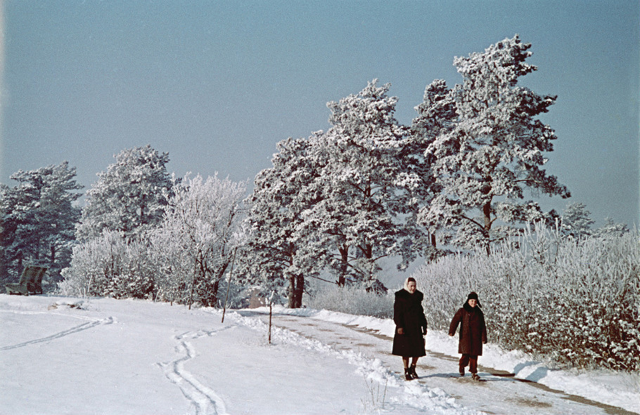 苏联时代的人们：冬季景色下的休闲 - 沉默的麻雀 - 沉默的麻雀的博客